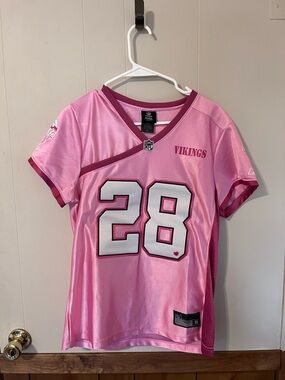 Reebok Women's Pink NFL Team Jersey with Burgundy Trim